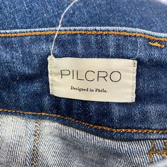 Anthropologie Pilcro Jeans Size 25 The Skipper Seamed High-Rise Crop Wide-Leg - Picture 4 of 12